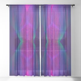 Frequency Beat Sheer Curtain