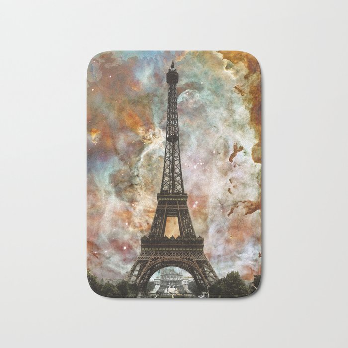 The Eiffel Tower - Paris France Art By Sharon Cummings Bath Mat