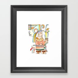 Mayan Gods - By Dylan and Kate Yarter Framed Art Print