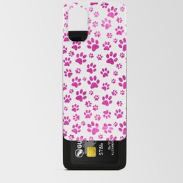 Purple Dog paw Pattern Android Card Case