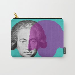 Goethe - teal and purple portrait Carry-All Pouch