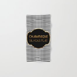 Champagne S'il Vous Plait Hand & Bath Towel