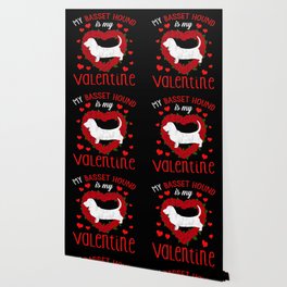 Dog Animal Hearts Day Basset My Valentines Day Wallpaper