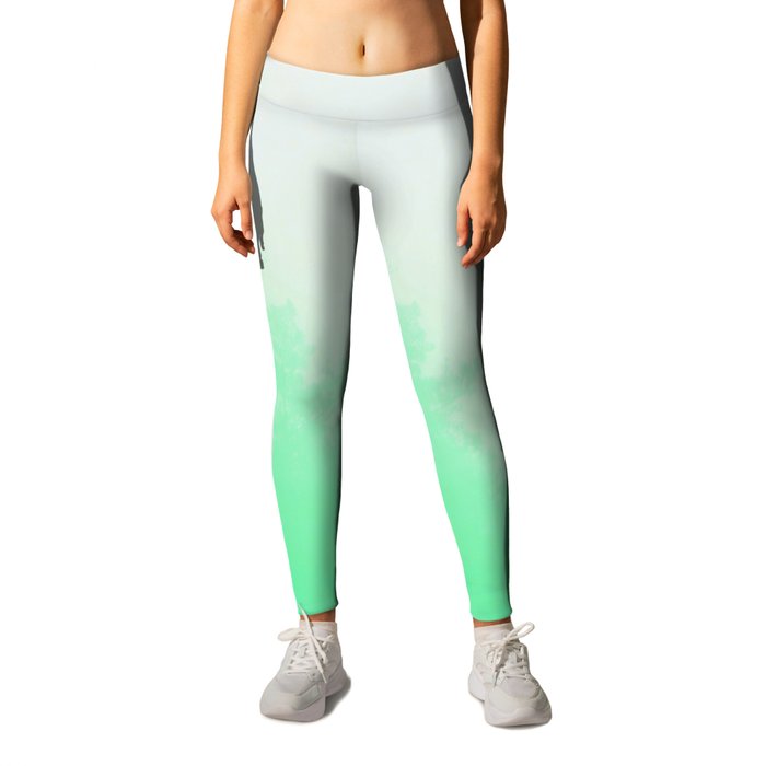 Out of focus - cool green Leggings