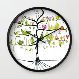 Árbol de primavera Wall Clock