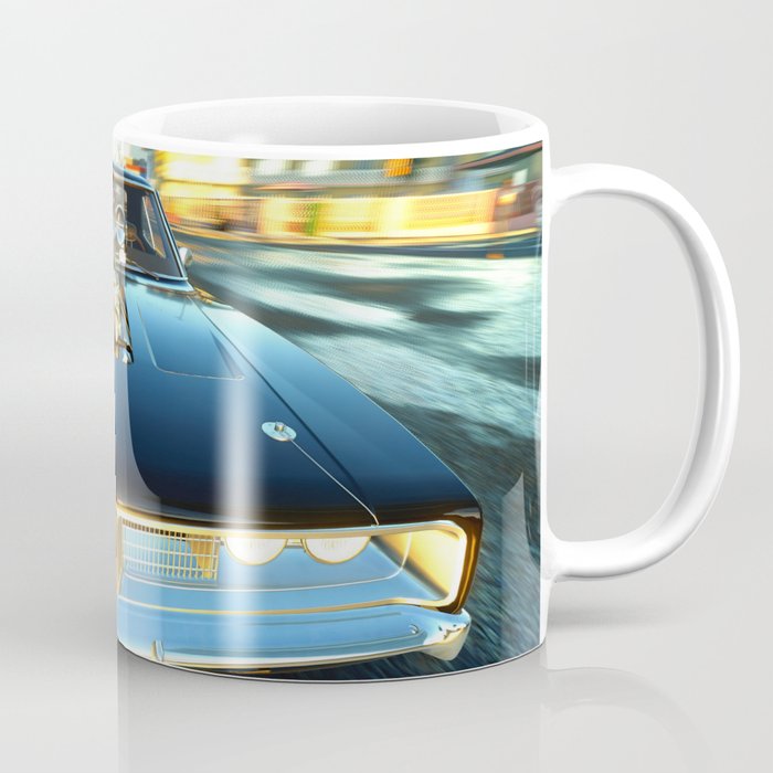 Blown RT Charger front racing view black muscle car automobile transportation color photograph / photography poster posters Coffee Mug