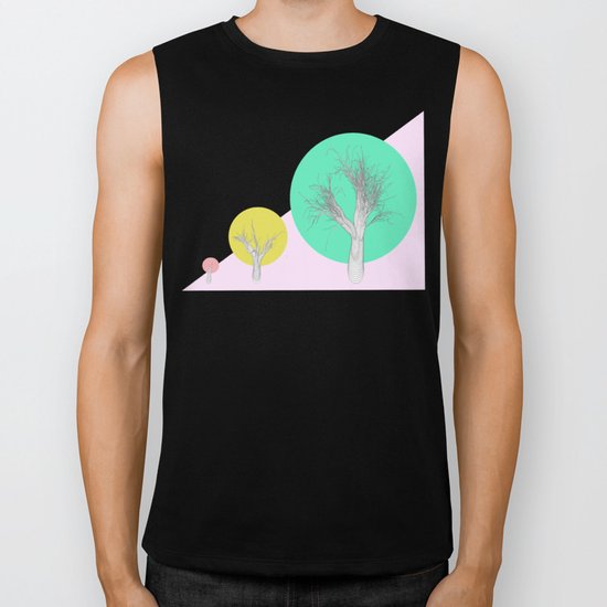 In my world forests are geometric Biker Tank
