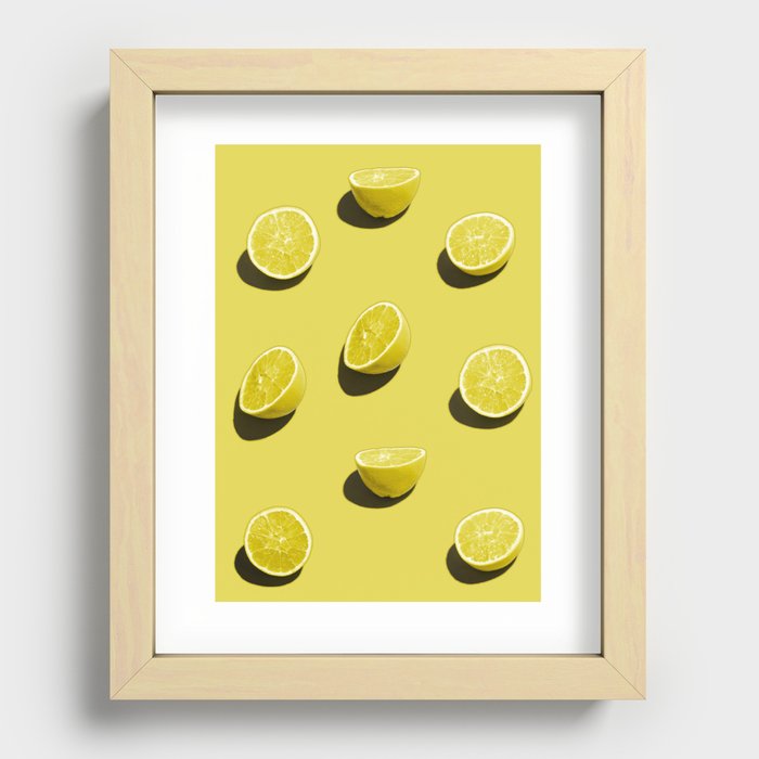 Lemon Delight Recessed Framed Print