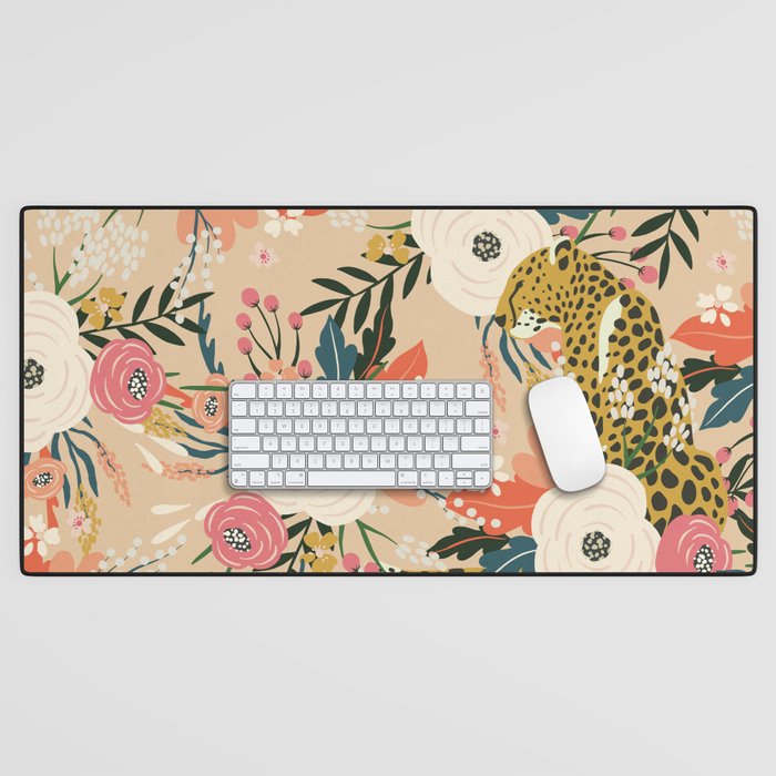 Simba Cheetah Prints Desk Mat