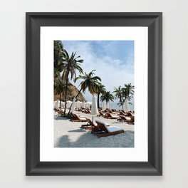 Catalina Beach Resort Framed Art Print
