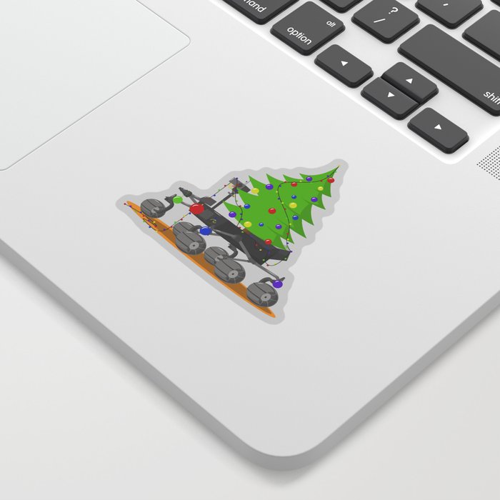 A Christmas with the Rover on Mars Sticker
