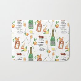 Ritzy Mimosa Cocktail Recipe Bath Mat | Brunch, Painting, Cocktail, Bride, Curated, Bartending, Mimosa, Wedding, Bachelorette, Mixology 