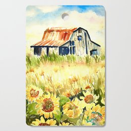 Farm Field of Sunflowers Cutting Board