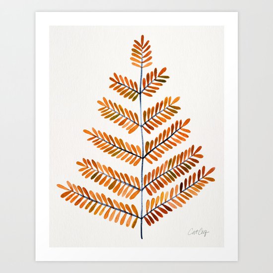 Autumn Leaflets Art Print