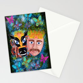 Festive masks from El Güegüense Stationery Card