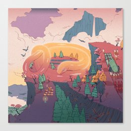 The creature of the mountain Canvas Print