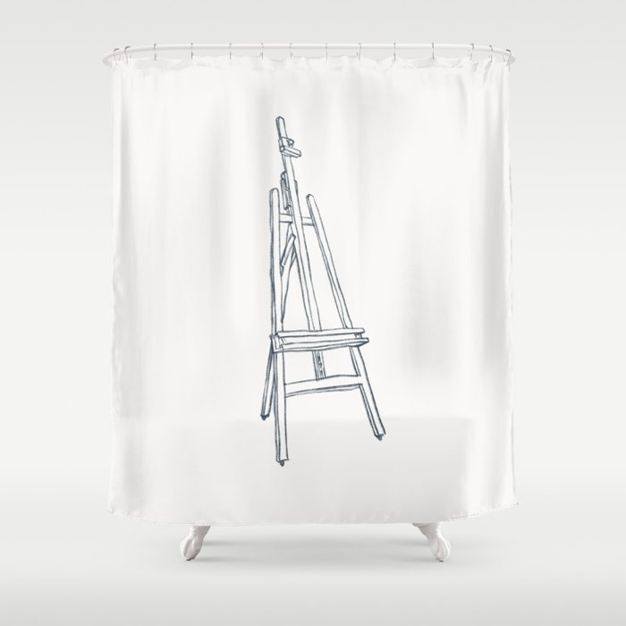 Easel Shower Curtain