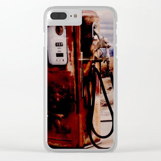 Old Gas Pump Clear iPhone Case
