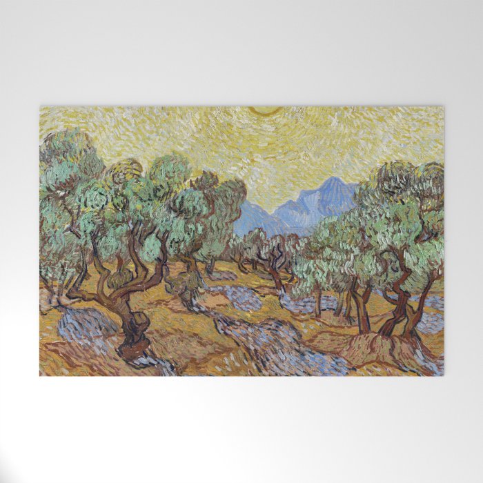 Olive Trees Welcome Mat