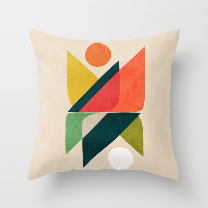 Reflection (of time and space) Throw Pillow