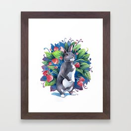 strawberry bun Framed Art Print