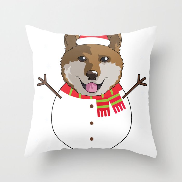 shiba throw pillow