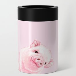 Sneaky Baby Pink Pig Can Cooler