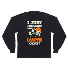 Funny Camping Sayings Long Sleeve T-shirt