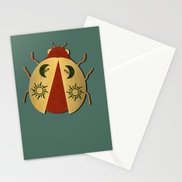 Golden Ladybug Stationary Card Stationery Cards