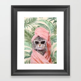 BEVERLY HILLS CAT Framed Art Print