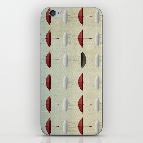 embracing the rain pattern iPhone & iPod Skin
