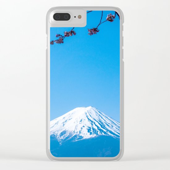 Mount Fuji in spring Clear iPhone Case