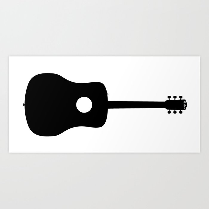 guitar silhouette painting