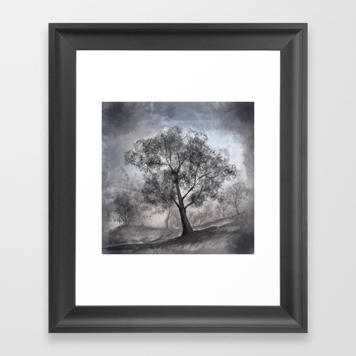 Moody Tree Framed Art Print