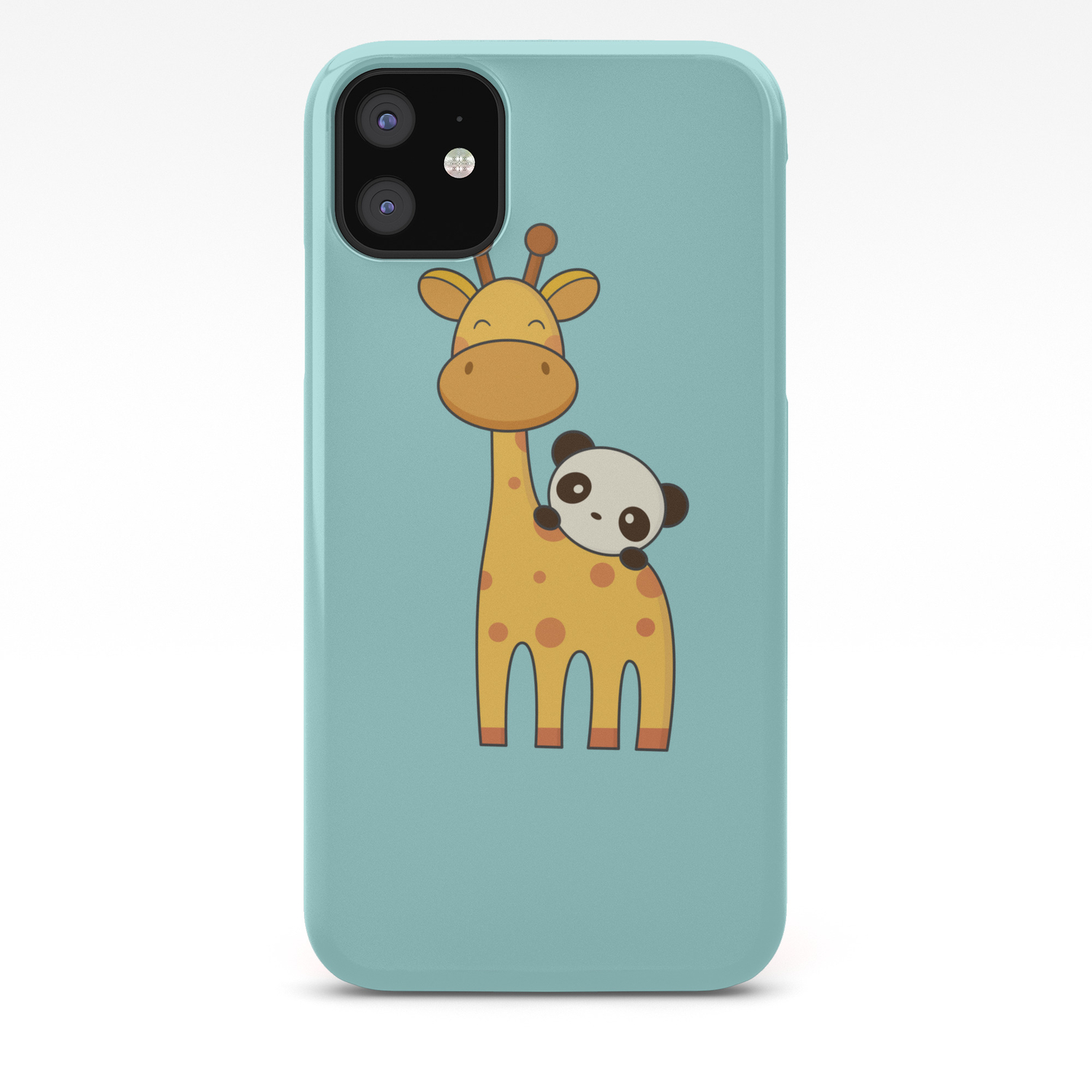 Cute And Kawaii Giraffe And Panda Iphone Case By Wordsberry Society6