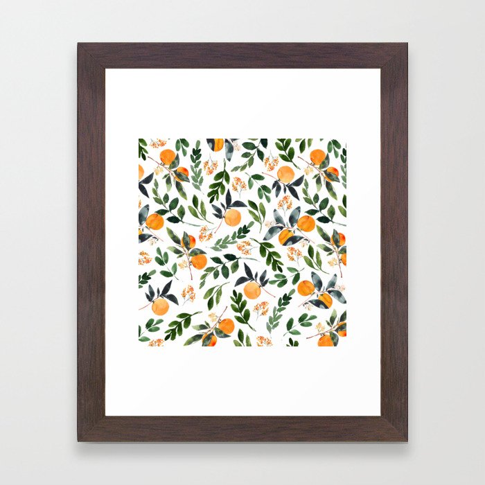 Orange Grove Framed Art Print