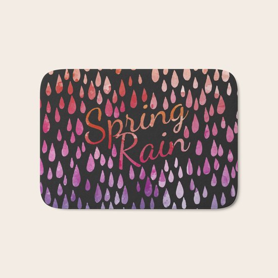 Spring Rain Bath Mat