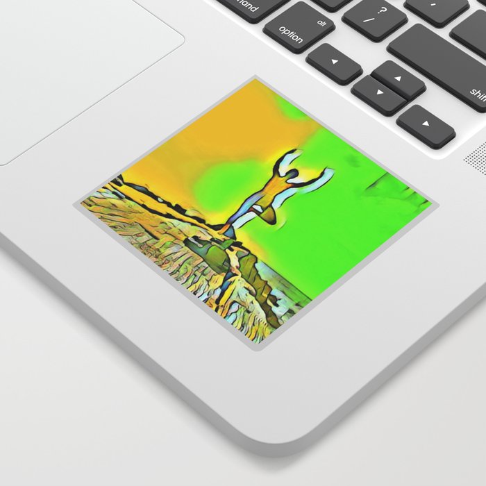 Woman Doing Yoga 8 Sticker