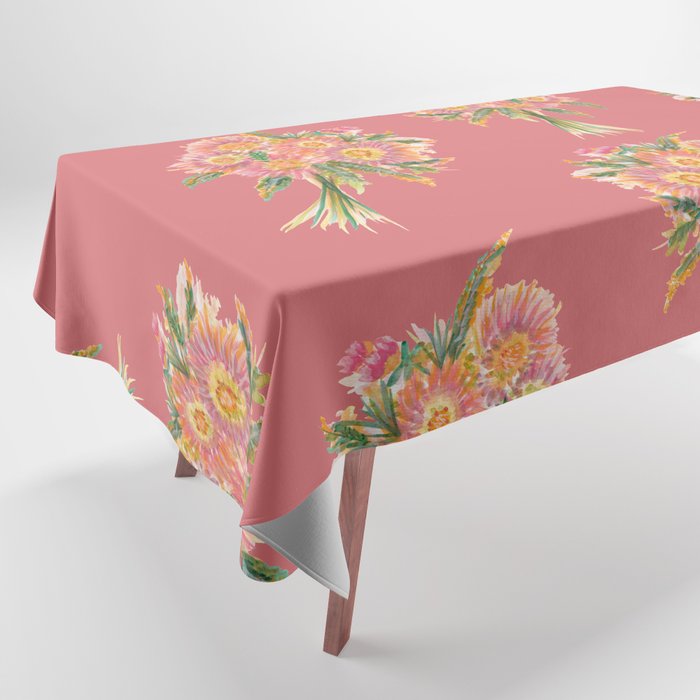 Blush at Me Flower Bouquet (mauve) Tablecloth