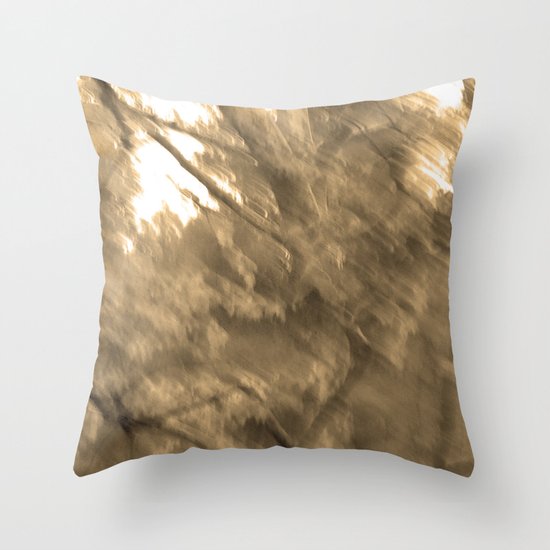 Treeage I - Sepia Throw Pillow