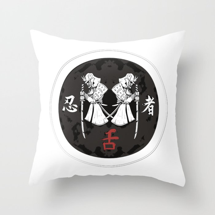 Samurai #4 Throw Pillow