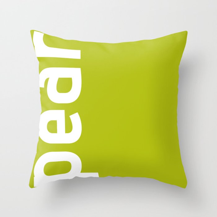 Colors - Pear Throw Pillow