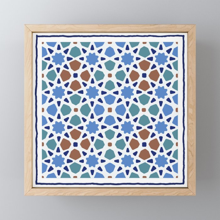 Moorish Pattern - 003 Framed Mini Art Print