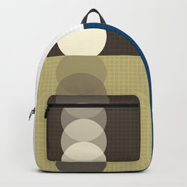 Grid retro color shapes patchwork 4 Backpack
