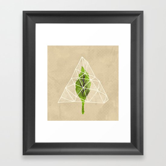 Green Framed Art Print