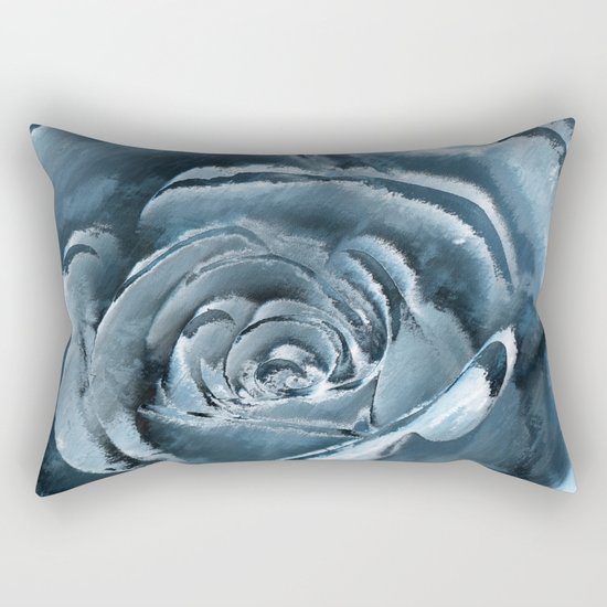 The blue rose Rectangular Pillow