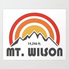 Mt. Wilson Colorado Art Print