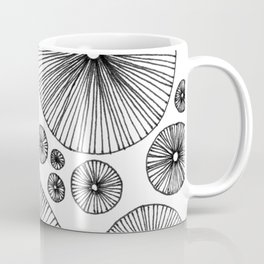 Under the Mushroom Circle Graphic Pattern Coffee Mug
