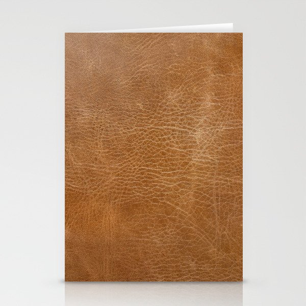 Antique Leather Texture, TAN Stationery Cards
