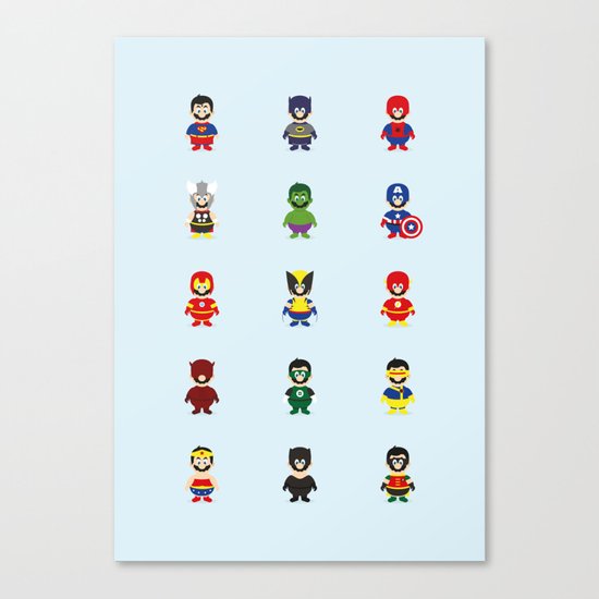 Really Super Marios Canvas Print
